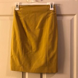 NWT gold pencil skirt